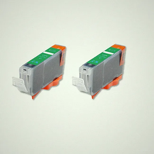 2 Green Replacement Printer Ink for CLI-8 Canon Pro9000 Mark II