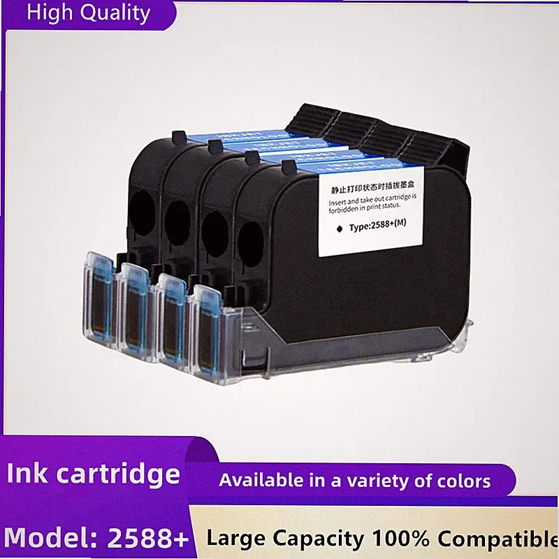 2588 42ML Black Red Blue Green Printer Ink Cartridge Quick-drying 12.7mm Print H