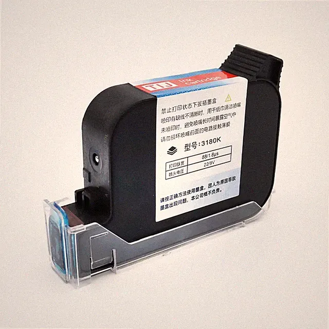 3180K 12.7mm Blk Ink Cartridge - High Adhesion Fast Drying Non-fading