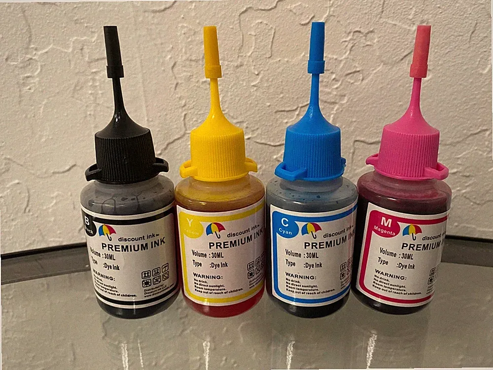 Bulk refill ink bottle for HP Canon Brother Epson inkjet printer CISS