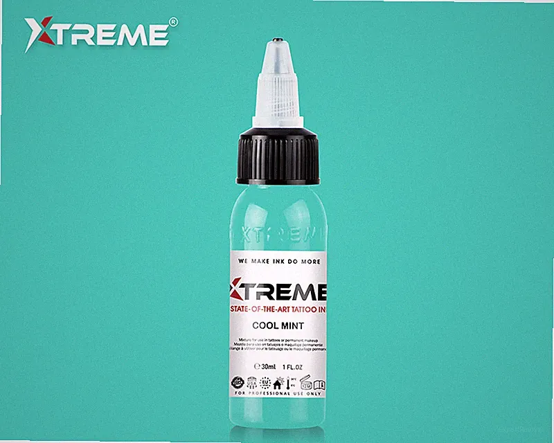 COOL MINT Green Xtreme Ink Premium Bright Solid Color Tattoo Pigment Made in USA
