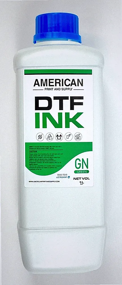 DTF Printer Ink Green 1L Water-Based for Epson Printers