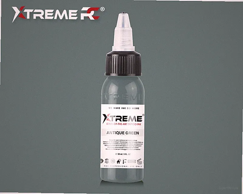 EU REACH Compliant ANTIQUE GREEN by Xtreme Ink Premium Tattoo Color Pigment