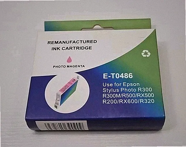 Green Project E-T0486 Photo Magenta Ink Cartridge Replacement for Epson Stylus