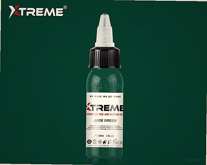 JADE GREEN Xtreme Ink Premium Bright Solid Color Tattoo Pigment Made in USA