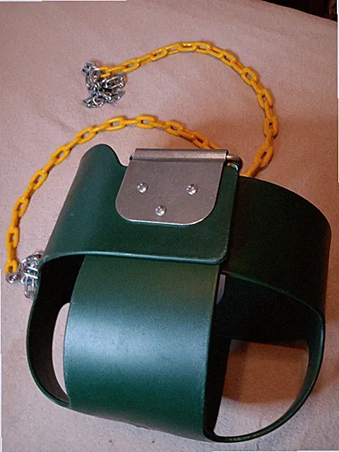 Jungle Gym CIS High Back Full Bucket Swing with Coated Chain - Green