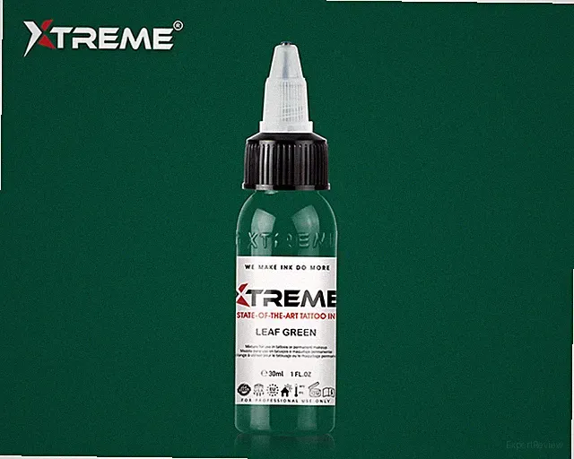 LEAF GREEN Xtreme Ink Premium Bright Solid Color Tattoo Pigment Made in USA
