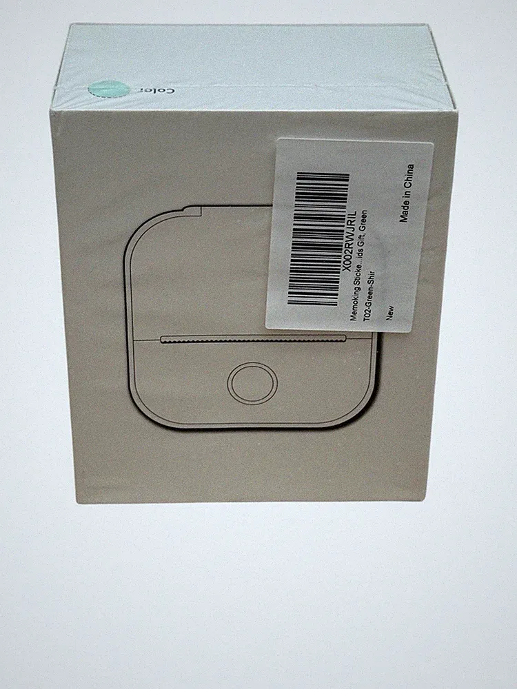 NEW- GREEN Phomemo T02 Thermal Photo Printer Print Pod Sticker Printer