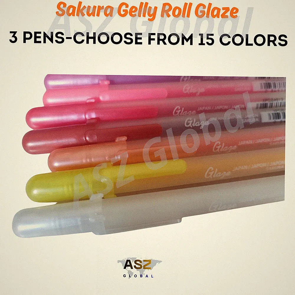 Sakura Gelly Roll Glaze Gel Gloss Ink Pens Lot of 3- Choose Your Color