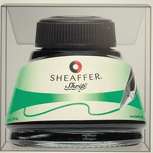 Sheaffer Skrip Bottled Ink for Fountain Pens in Green - 50 mL - NEW